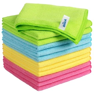 Microfiber Cleaning Cloth,Pack of 12,Size:12.6" x 12.6" - Bild 1 von 6