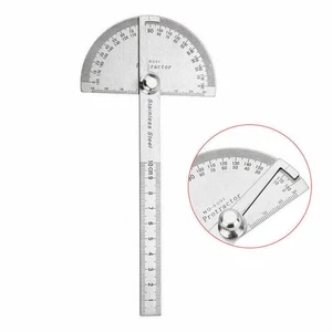 Protractor 0-180° Rotary Angle Finder Stainless Steel Machinist Ruler - Picture 1 of 7