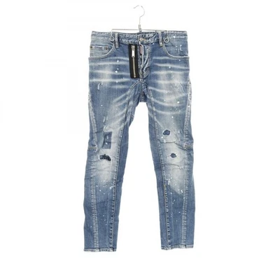 DSQUARED2 Slim Jean Denim pantalones #48 S71LB0004 algodón azul usado para... - Imagen 1 de 4
