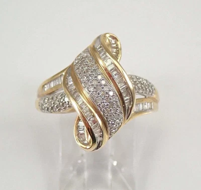 1.80Ct Round Lab Created Diamond Cluster Engagement Ring 14K Yellow Gold Finish - Image 1 of 4