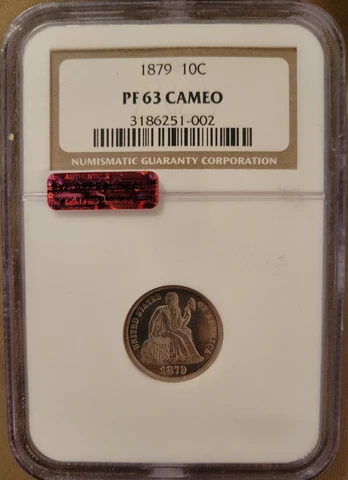1879 Seated Liberty Dime - NGC Proof 63 Cameo - only 1100 minted!! Cover