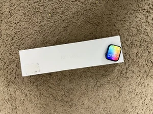 Apple - Watch Series 7 (GPS) 45mm Aluminum Case Abyss Blue Sport Band, M/L, Blue - Photo 1 sur 6
