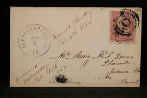 Pennsylvania: Temperanceville 1863 #65 Cover, Target Cancel, DPO Allegheny Co - Picture 1 of 2