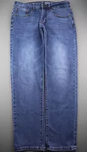 Jeans uomo IZOD taglio dritto comodo elasticizzato lavaggio medio 5 tasche misura 34x30 - Foto 1 di 8