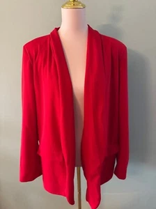 Women's Boohoo Red Blazer Size 22 - Picture 1 of 5