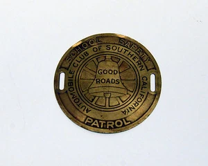 AUTOMOBILE CLUB OF SOUTHERN CALIFORNIA PLAYGROUND SAFETY PATROL BADGES AAA Early - Picture 1 of 3