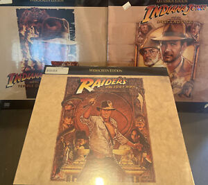 INDIANA JONES LASERDISC TRILOGY TEMPLE OF DOOM RAIDERS LOST ARK LAST CRUSADE NEW