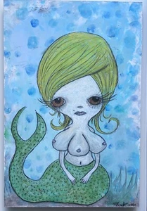 Mermaid by Gus Fink 2005 painting BEAUTY!! - Picture 1 of 4