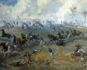 US Civil War Painting First Battle Of Bull Run 8" x 10" Print ready to frame - Picture 1 of 1