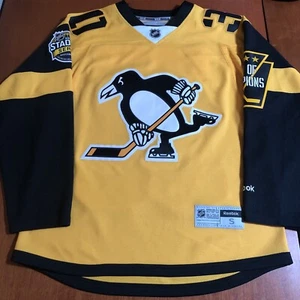 Reebok Matt Murray Pittsburgh Penguins 2017 Stadium Series NHL Jersey Yellow S - Picture 1 of 6