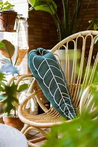 Almohada de planta tropical - Almohada de hoja de planta - Sofá almohada de hoja - Forma de hoja - Imagen 1 de 9