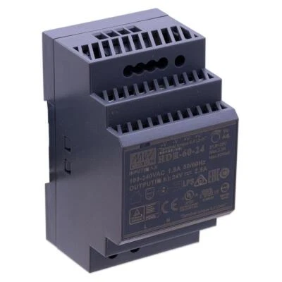 Mean Well HDR-60-24 LED Hutschienen Netzteil 60W 24V 2.5A DIN Rail CV - Bild 1 von 4