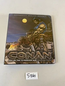 Álbum de tarjetas coleccionables y carpeta Conan art of the Hyborian age 5B60 - Imagen 1 de 9