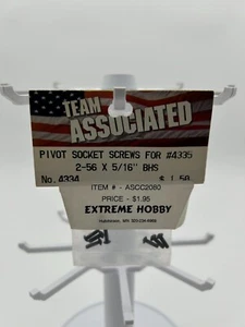 TEAM ASSOCIATED PIVOT SOCKET SCREWS 2-56 x 5/16" BHS - #4334 NOS - NIP - Picture 1 of 2
