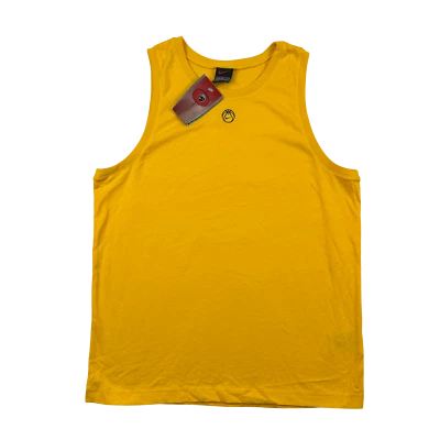 Vintage Nike Tank Boys XL Basketball Yellow Cotton Sleeveless Hoops Y2K 2000s - Image 1 of 4