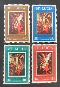 St Lucia 1971 Easter SG305/8 MNH UM unmounted mint - Imagen 1 de 1