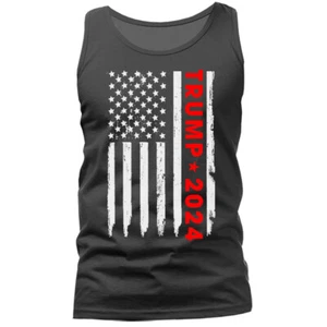 Camiseta sin mangas política bandera de Estados Unidos grande campaña Donald Trump Rally 2024 - Imagen 1 de 10