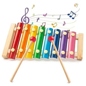 Wooden Xylophone for Kids, Children Xylophone Toy with 2 Child Safe Mallets 1 - Picture 1 of 7