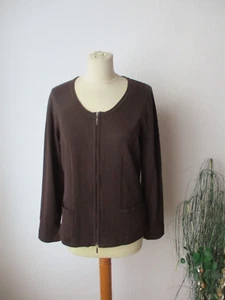 Biba Damen Strickjacke Gr. 38 braun Reißverschluß langarm wie neu - Bild 1 von 8