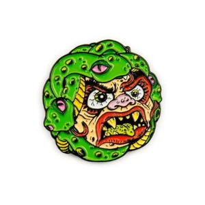 kidrobot Madballs Enamel Pin Series - Snake Bait - New - Picture 1 of 4