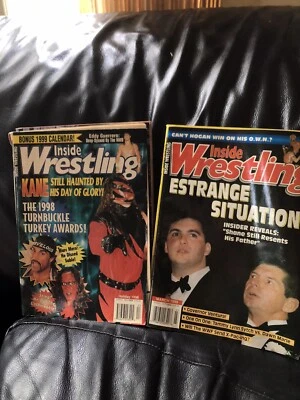 Revista Inside Wrestling 1999 ¡Juego de 6 McMahons, Austin, Owen Hart y más! Foto 1 de 3