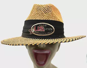 Vtg Shinnecock Hills 2004 US Open Straw Golf Hat Ahead Headgear Fine Hats S/M - Picture 1 of 7