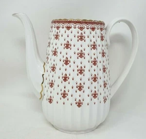 Spode Fleur De Lys Red Y7481 Replacement Base For Coffee Pot No Lid - Picture 1 of 3