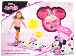 Tappetino musica elettronica pianoforte da pavimento Disney Junior Minnie Mouse nuovo con scatola - Foto 1 di 13
