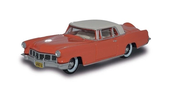 Oxford 87LC56004 201116085 - 1/87/H0 1956 Continental Mkii - Coral/Bianco - Immagine 1 di 1