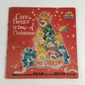 Care Bears 12 Days Of Christmas Holiday Coloring Paperback Book Vintage 1982 80s - Picture 1 of 11