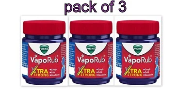 Vicks VapoRub Xtra Strong, 50 ml (pack de 3) Foto 1 de 3