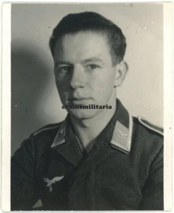 Orig. Foto Portrait Nachtjagd Pilot NJG1 NJG5 KIA Morlaix Bretagne Frankreich - Bild 1 von 1