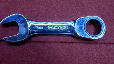 LLAVE COMBINADA DE TRINQUETE RECHONCHA MATCO de 17 mm Foto 1 de 2