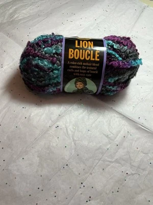 Lion Brand Yarn-Lion Boucle -Snow Cone 57 Yards Mohair Blend New - Image 1 of 4