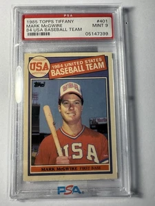 1985 Topps Tiffany #401 Mark McGwire -PSA Graded 9 - Picture 1 of 4