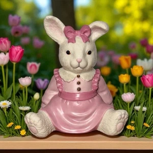 NUEVO en CAJA Lenox 6” My Girl Bunny Bank Rosa Marfil China REGALO BEBÉ NIÑO ¡Raro! - Imagen 1 de 11