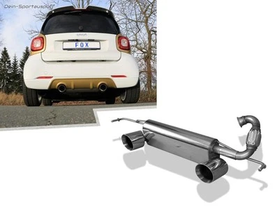 FOX Acero Duplex Escape Deportivo Smart Forfour 453 para Brabus Heck Cada 90mm - Imagen 1 de 4