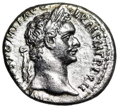 Domitian AR Denarius "Minerva with Thunderbolt" Rome Good Very Fine - Image 1 of 4