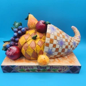 Horn Of Plenty BLESS THIS BOUNTY Heartwood Creek de Jim Shore Enesco 2004 - Imagen 1 de 8