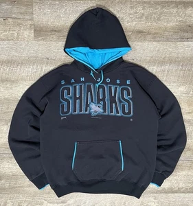 DE COLECCIÓN 1991 SAN JOSE SHARKS SUDADERA CON CAPUCHA SALEM ROPA DEPORTIVA TALLA L NHL HOCKEY HECHA EN EE. UU. - Imagen 1 de 10
