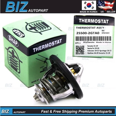 OEM Thermostat for 15-23 Hyundai 16-22 Kia 2.0L 2.4L Various Models 25500-2GTA0 - Image 1 of 4