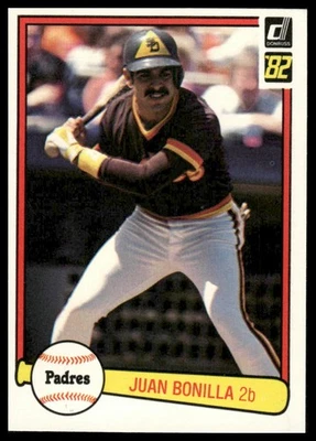 1982 Donruss #220 Juan Bonilla RC San Diego Padres - Image 1 of 2