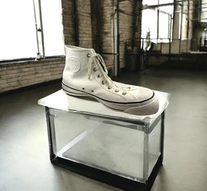 Think Big Giant Keds Pop Art Molded Plastic White High Top Sneaker Vintage 1984 - Picture 1 of 21
