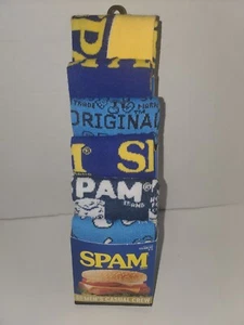 Para hombres 6 Pares NUEVOS Calcetines Spam Novedad Crew Talla 8-12 - Imagen 1 de 2