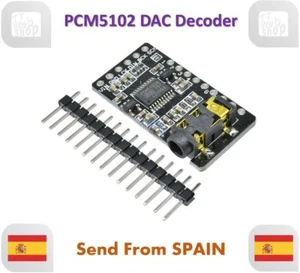PCM5102 Decoder GY-PCM5102 I2S Interface Format Player Digital Audio PCM5102A - Imagen 1 de 6