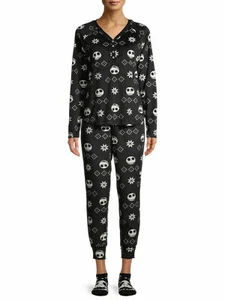 Nightmare Before Christmas XS 3-teiliges PJ Set Jack Skellington Schwarz Neu - Bild 1 von 2