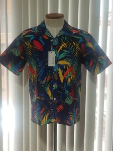 Shuangqi Asian Hawaiian Tropical Beach Shirt junior Size XL NEW in Package - Picture 1 of 10