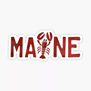 Travel Maine Lobster State New England Vacation Destination Vinyl Decal Sticker - Picture 1 of 1