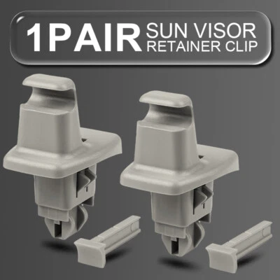 2X Clip de retención de parasol para 03-14 Chevrolet Express GMC Savana 1500/25003/500 Foto 1 de 4