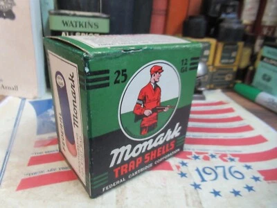 MONARK TRAP SHOTGUN Shot Shell 12 Gauge Federal Cartridge Corp EMPTY Box VINTAGE - Image 1 of 4